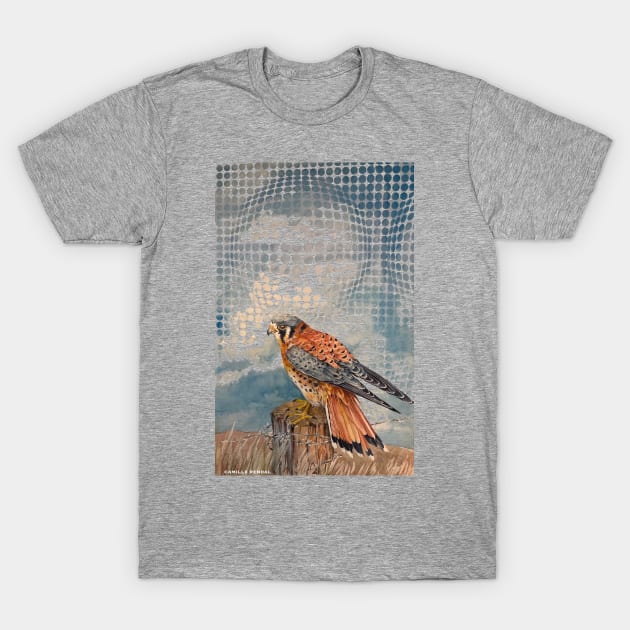 Transparent Time Traveling Hawk T-Shirt by CamilleRendal